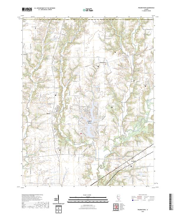 Prairietown, IL — USGS 7.5-minute topo (2024)