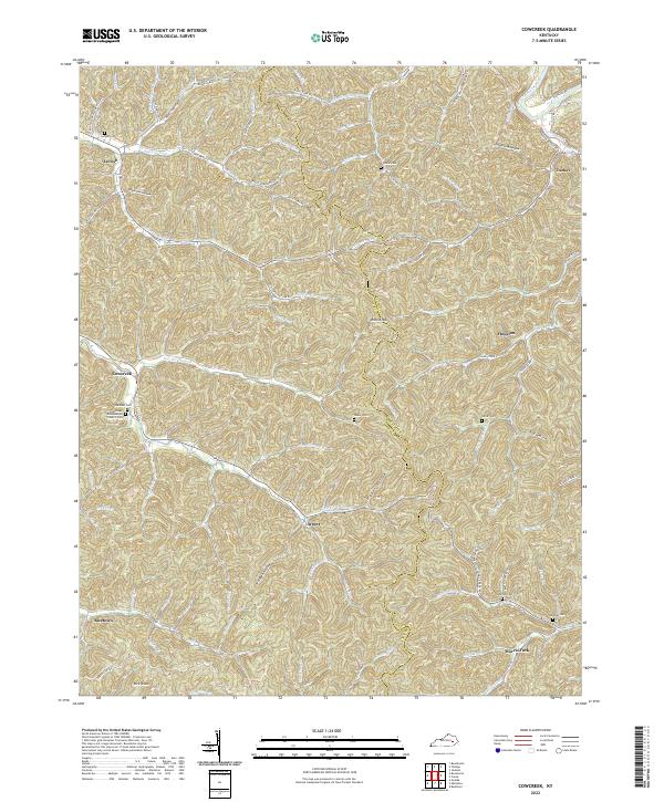 Cowcreek, KY — USGS 7.5-minute topo (2022)