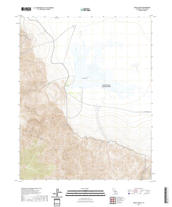 Craig Canyon, CA — USGS 7.5-minute topo (2021)