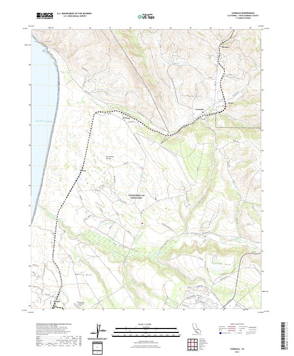 Casmalia, CA — USGS 7.5-minute topo (2021)