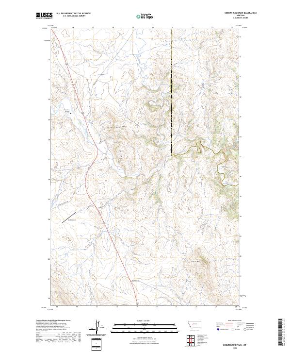 Coburn Mountain, MT — USGS 7.5-minute topo (2024)