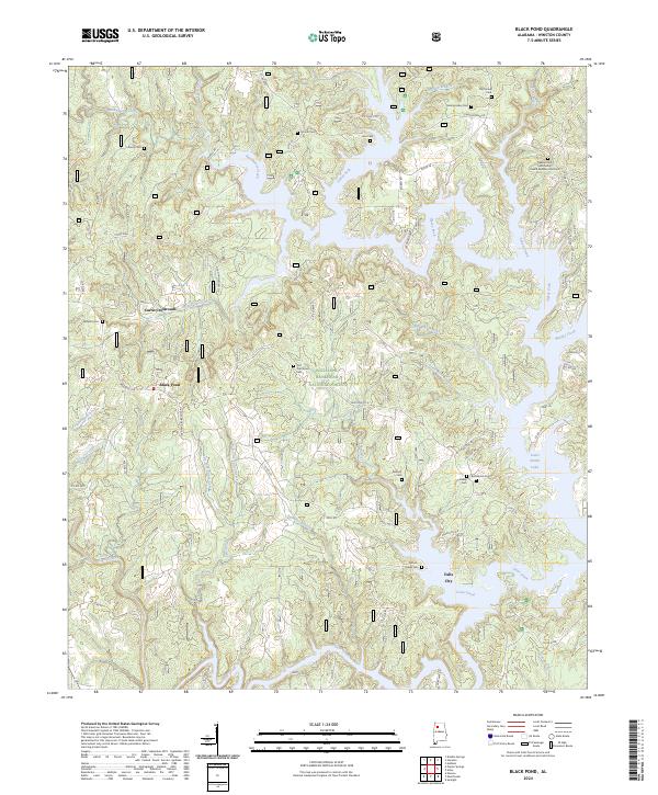 Black Pond, AL — USGS 7.5-minute topo (2024)