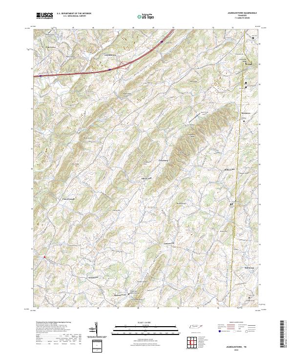 Jearoldstown, TN — USGS 7.5-minute topo (2022)