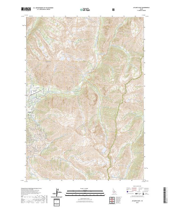 Atlanta East, ID — USGS 7.5-minute topo (2023)