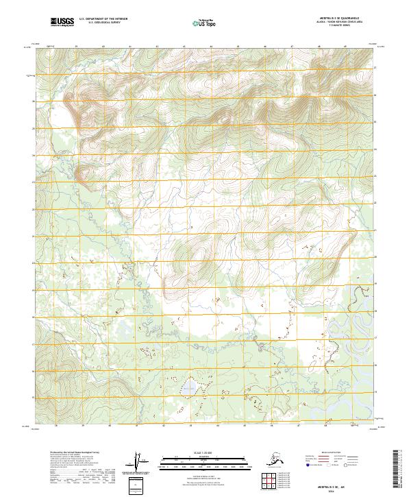 Medfra B-3 SE, AK — USGS 7.5-minute topo (2024)