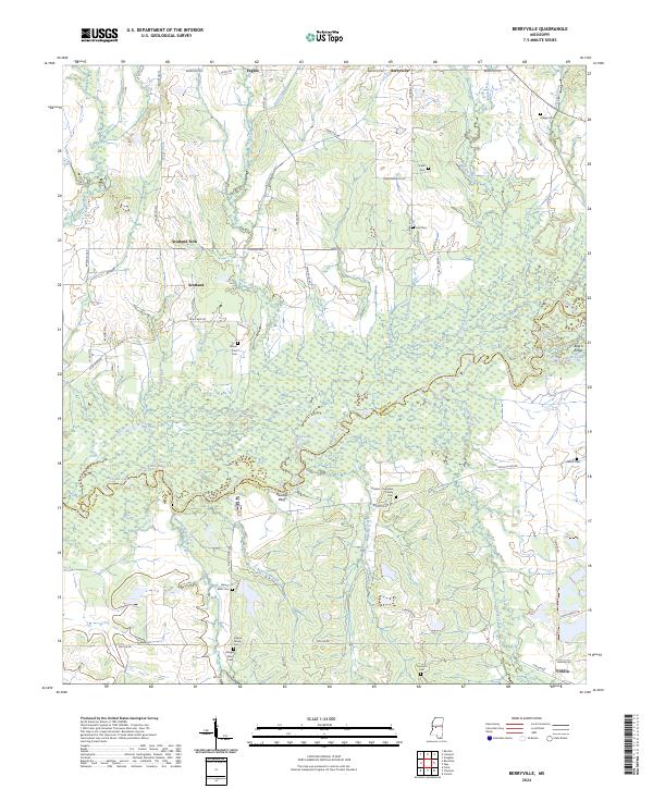 Berryville, MS — USGS 7.5-minute topo (2024)