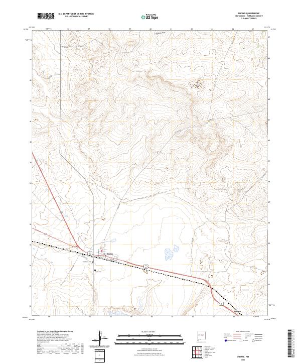 Encino, NM — USGS 7.5-minute topo (2023)