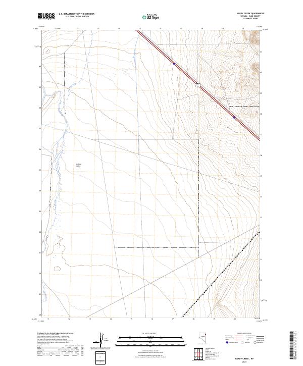 Hardy Creek, NV — USGS 7.5-minute topo (2023)