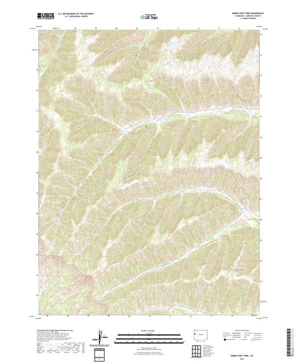 Middle Dry Fork, CO — USGS 7.5-minute topo (2022)