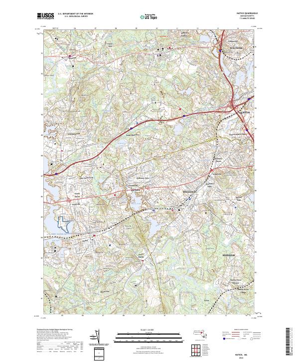 Natick, MA — USGS 7.5-minute topo (2024)