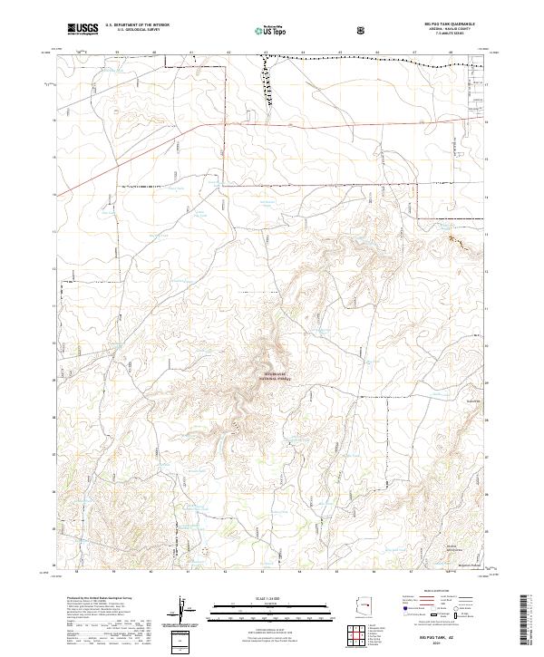 Big Pug Tank, AZ — USGS 7.5-minute topo (2021)