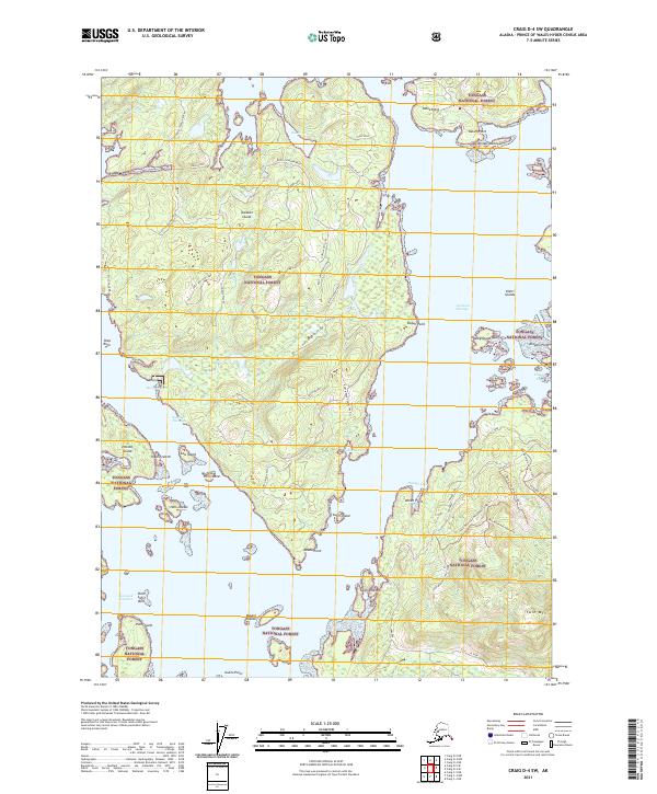 Craig D-4 SW, AK — USGS 7.5-minute topo (2021)