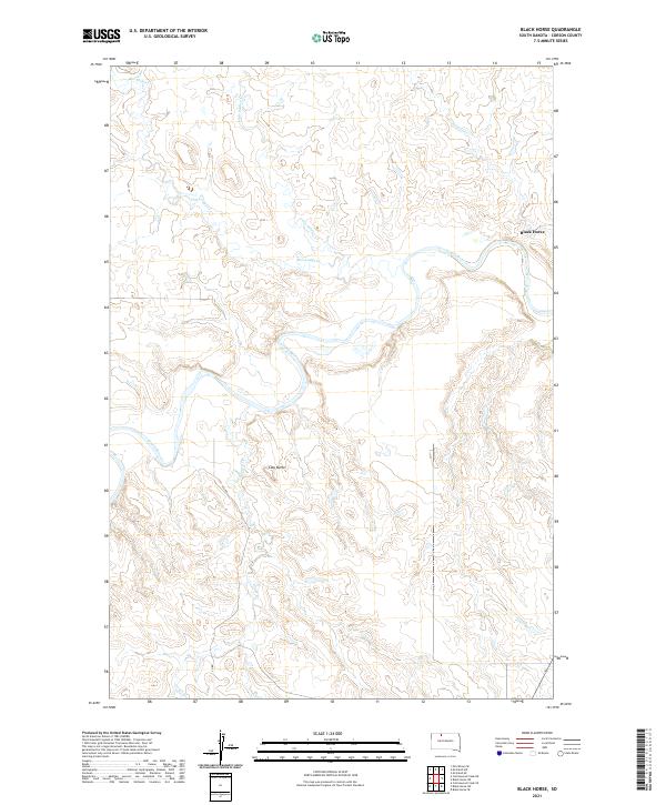 Black Horse, SD — USGS 7.5-minute topo (2021)