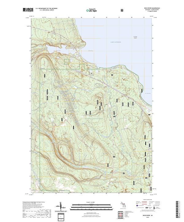 Rock River, MI — USGS 7.5-minute topo (2023)