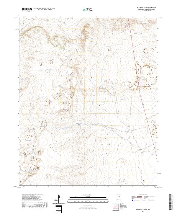 Thompson Ranch, NM — USGS 7.5-minute topo (2023)