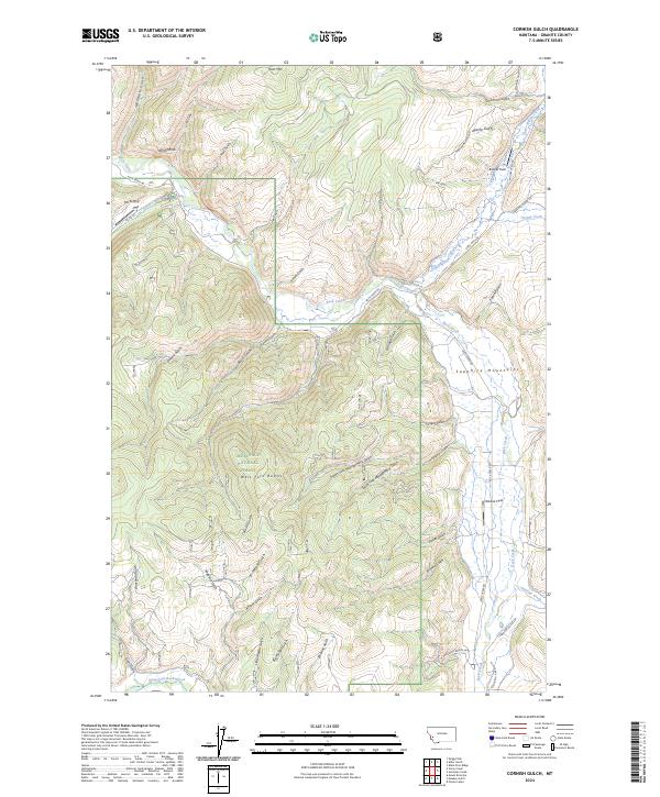 Cornish Gulch, MT — USGS 7.5-minute topo (2024)