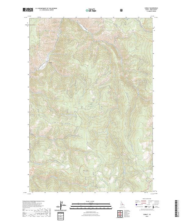 Cobalt, ID — USGS 7.5-minute topo (2024)
