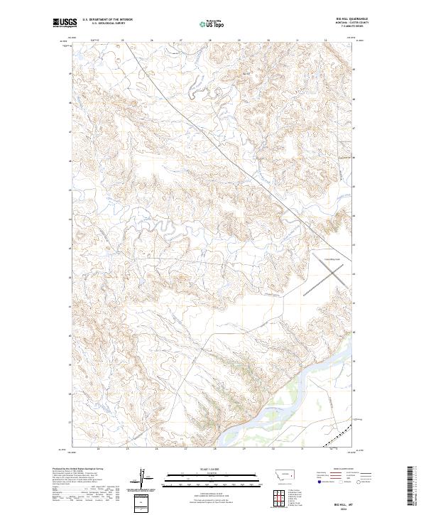 Big Hill, MT — USGS 7.5-minute topo (2024)