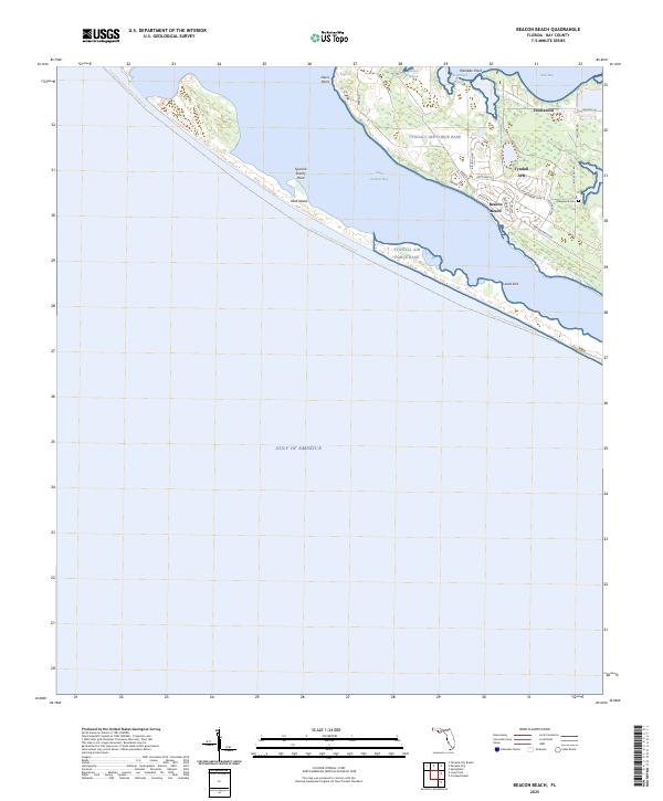Beacon Beach, FL — USGS 7.5-minute topo (2025)