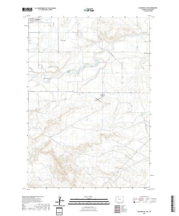 Gilmore Hill NW, WY — USGS 7.5-minute topo (2021)