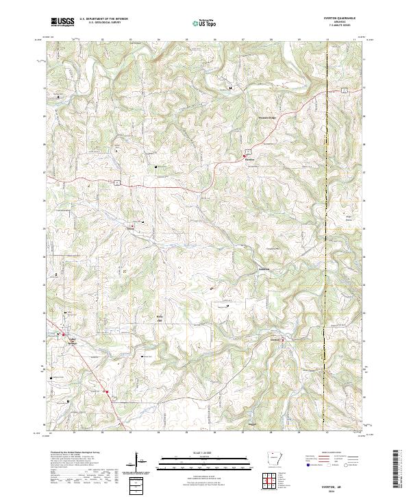 Everton, AR — USGS 7.5-minute topo (2024)