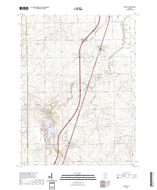 Buckley, IL — USGS 7.5-minute topo (2024)