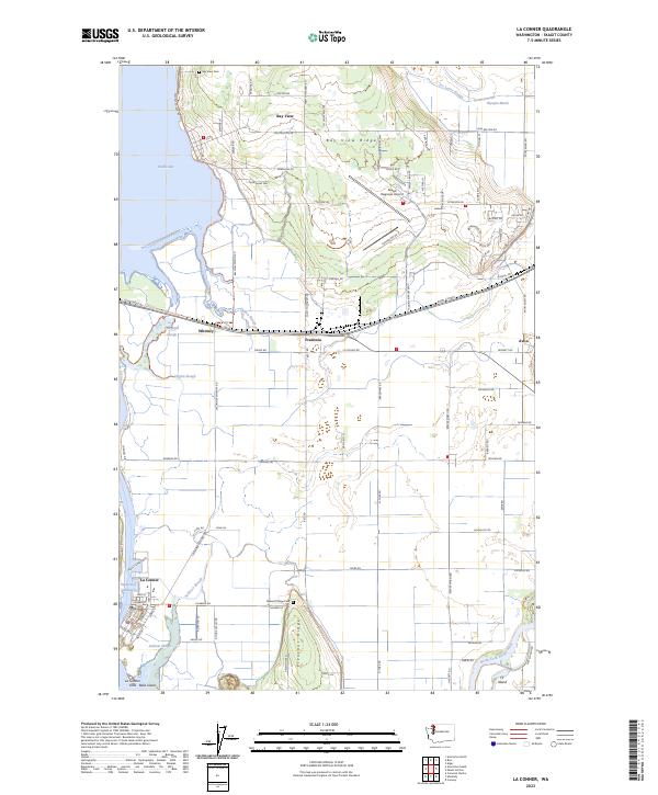 La Conner, WA — USGS 7.5-minute topo (2023)