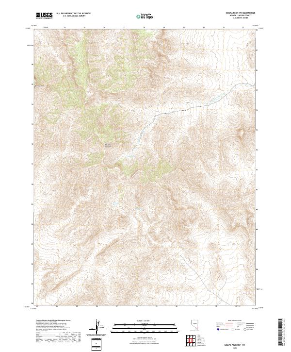 Moapa Peak NW, NV — USGS 7.5-minute topo (2021)