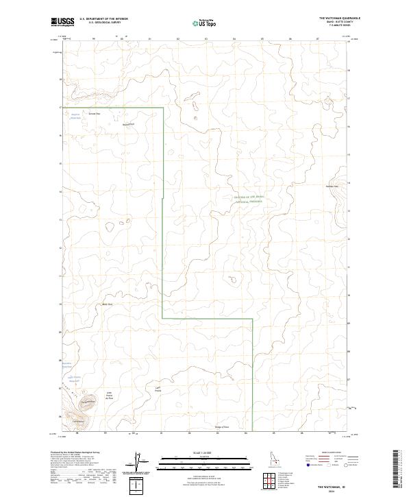 The Watchman, ID — USGS 7.5-minute topo (2024)