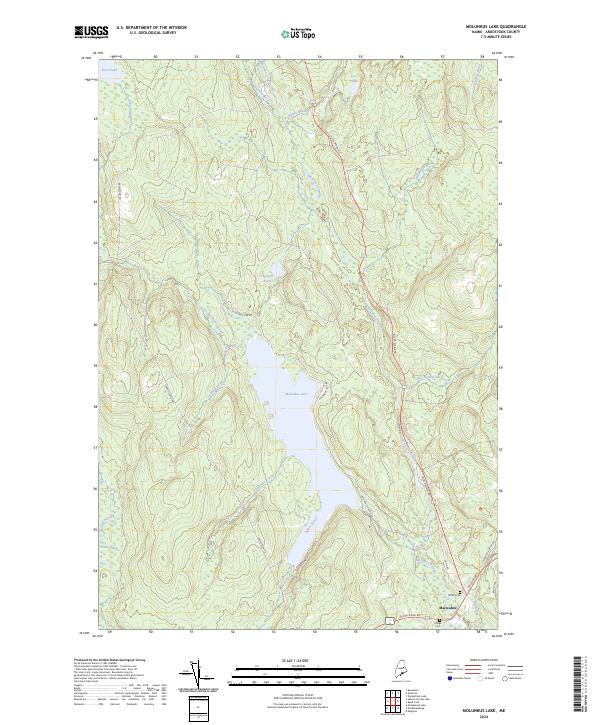 Molunkus Lake, ME — USGS 7.5-minute topo (2024)