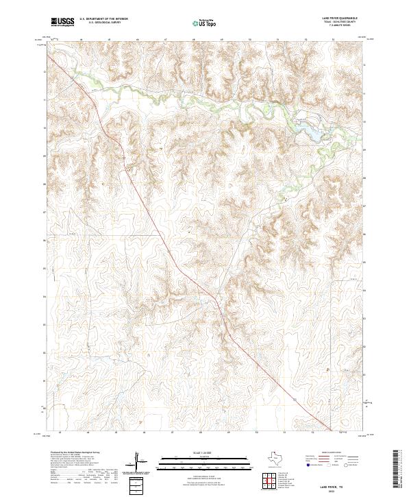 Lake Fryer, TX — USGS 7.5-minute topo (2022)