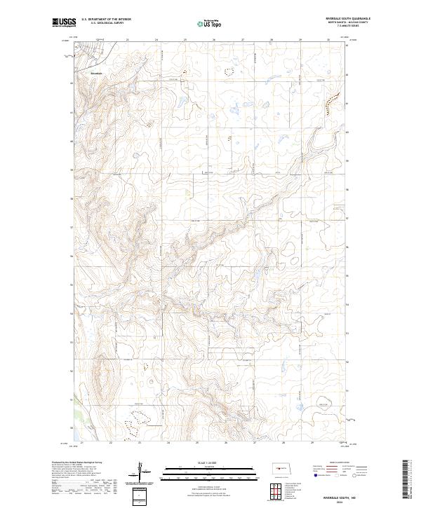 Riverdale South, ND — USGS 7.5-minute topo (2024)
