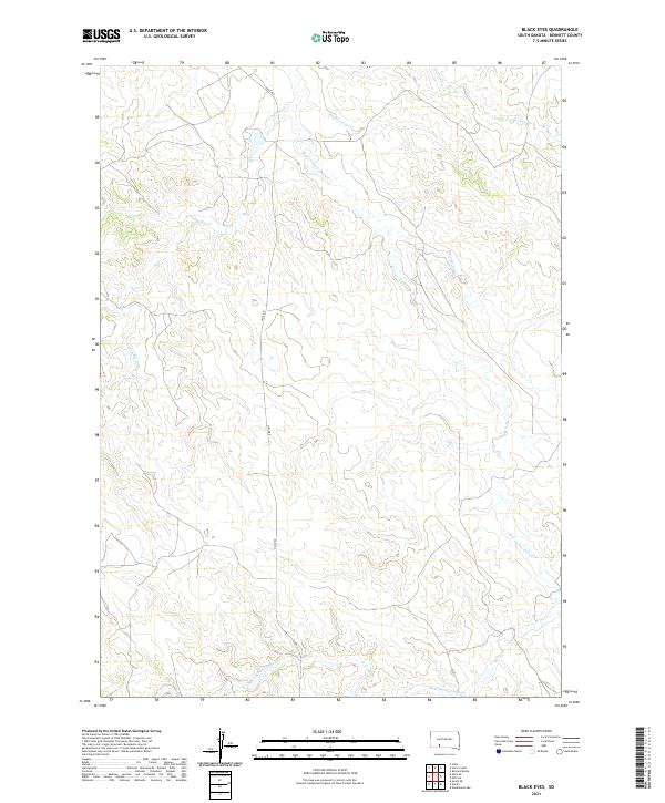 Black Eyes, SD — USGS 7.5-minute topo (2021)