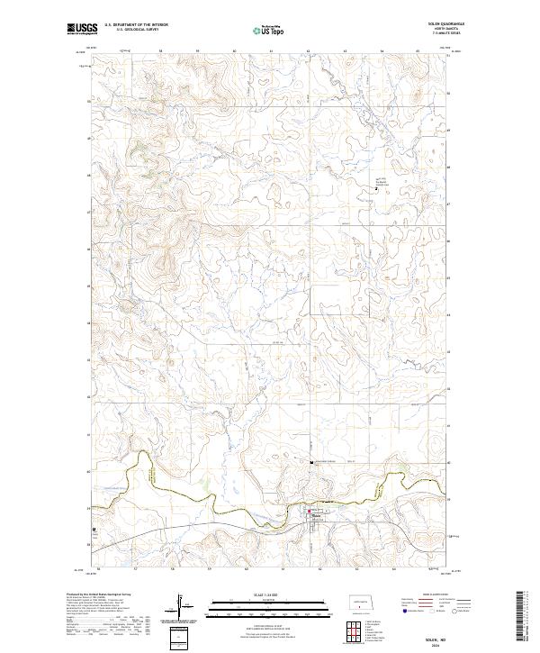 Solen, ND — USGS 7.5-minute topo (2024)
