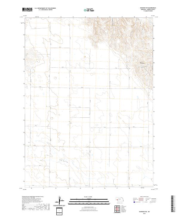 Oshkosh SW, NE — USGS 7.5-minute topo (2021)
