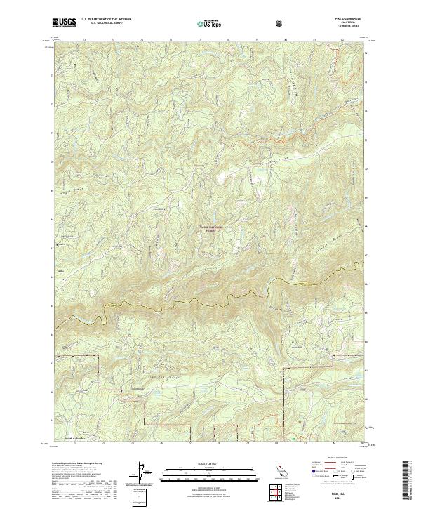Pike, CA — USGS 7.5-minute topo (2021)