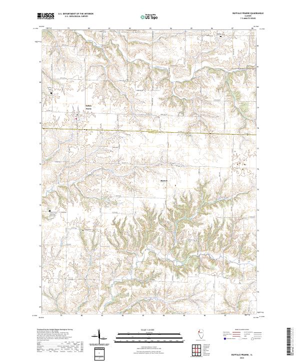 Buffalo Prairie, IL — USGS 7.5-minute topo (2024)