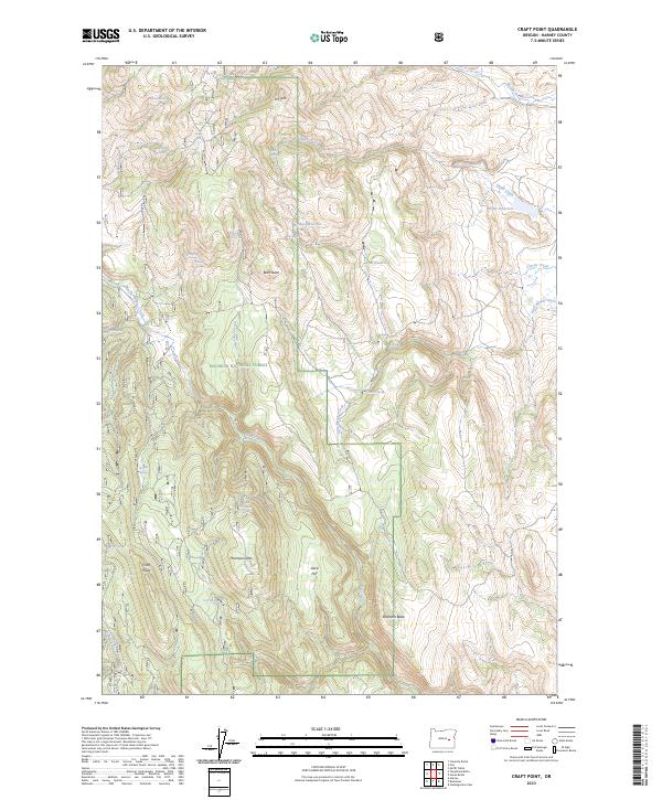 Craft Point, OR — USGS 7.5-minute topo (2023)
