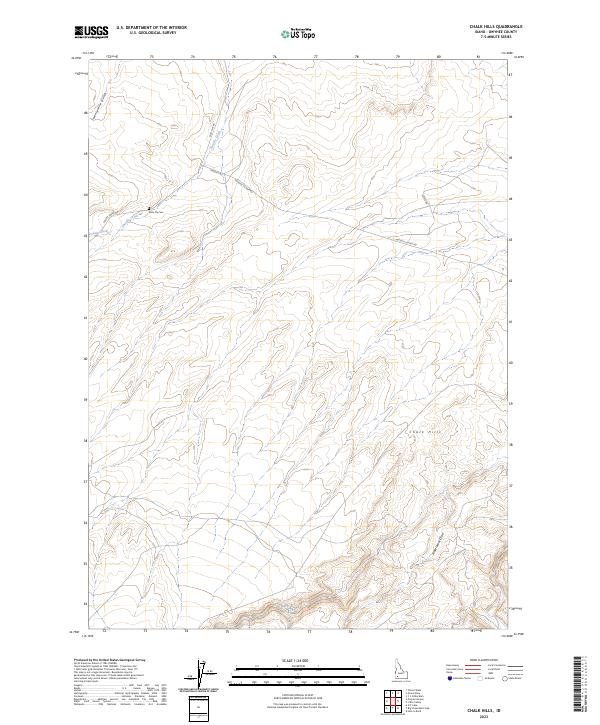 Chalk Hills, ID — USGS 7.5-minute topo (2023)