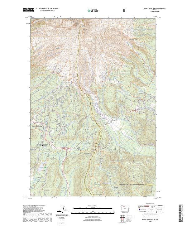Mount Hood South, OR — USGS 7.5-minute topo (2024)