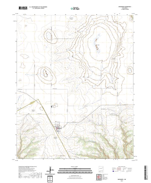Mosquero, NM — USGS 7.5-minute topo (2023)