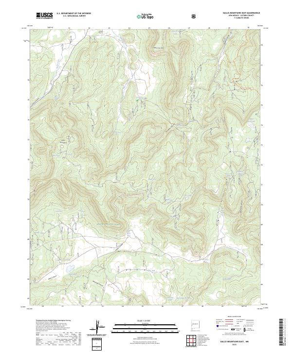 Gallo Mountains East, NM — USGS 7.5-minute topo (2023)