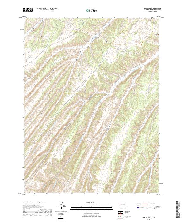 Yankee Gulch, CO — USGS 7.5-minute topo (2022)