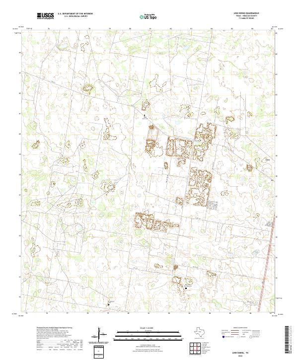 Linn Siding, TX — USGS 7.5-minute topo (2022)