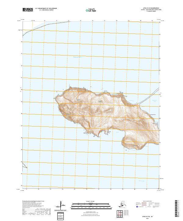 Atka D-2 SE, AK — USGS 7.5-minute topo (2021)