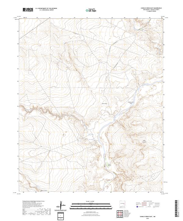 Conejo Creek East, NM — USGS 7.5-minute topo (2023)