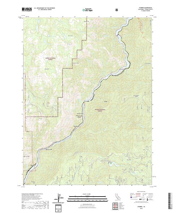 Storrie, CA — USGS 7.5-minute topo (2022)