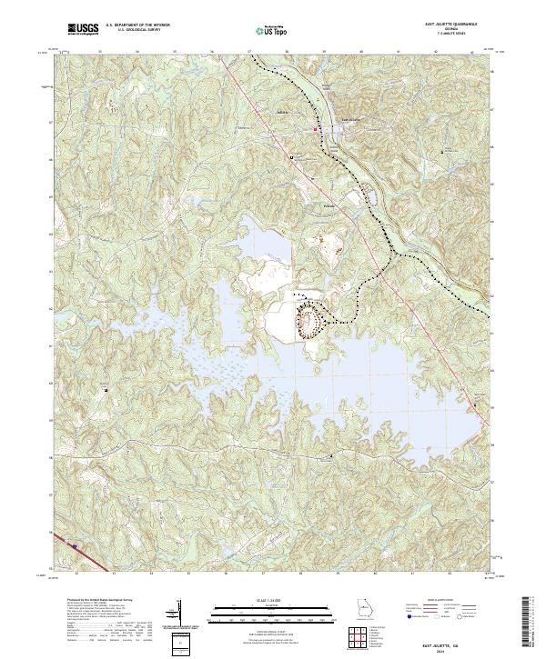 East Juliette, GA — USGS 7.5-minute topo (2024)