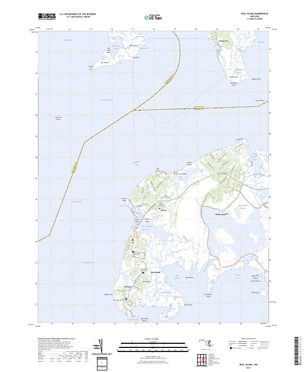 Deal Island, MD — USGS 7.5-minute topo (2023)