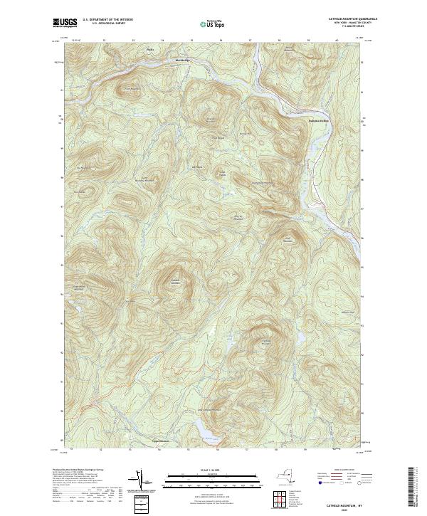 Cathead Mountain, NY — USGS 7.5-minute topo (2023)